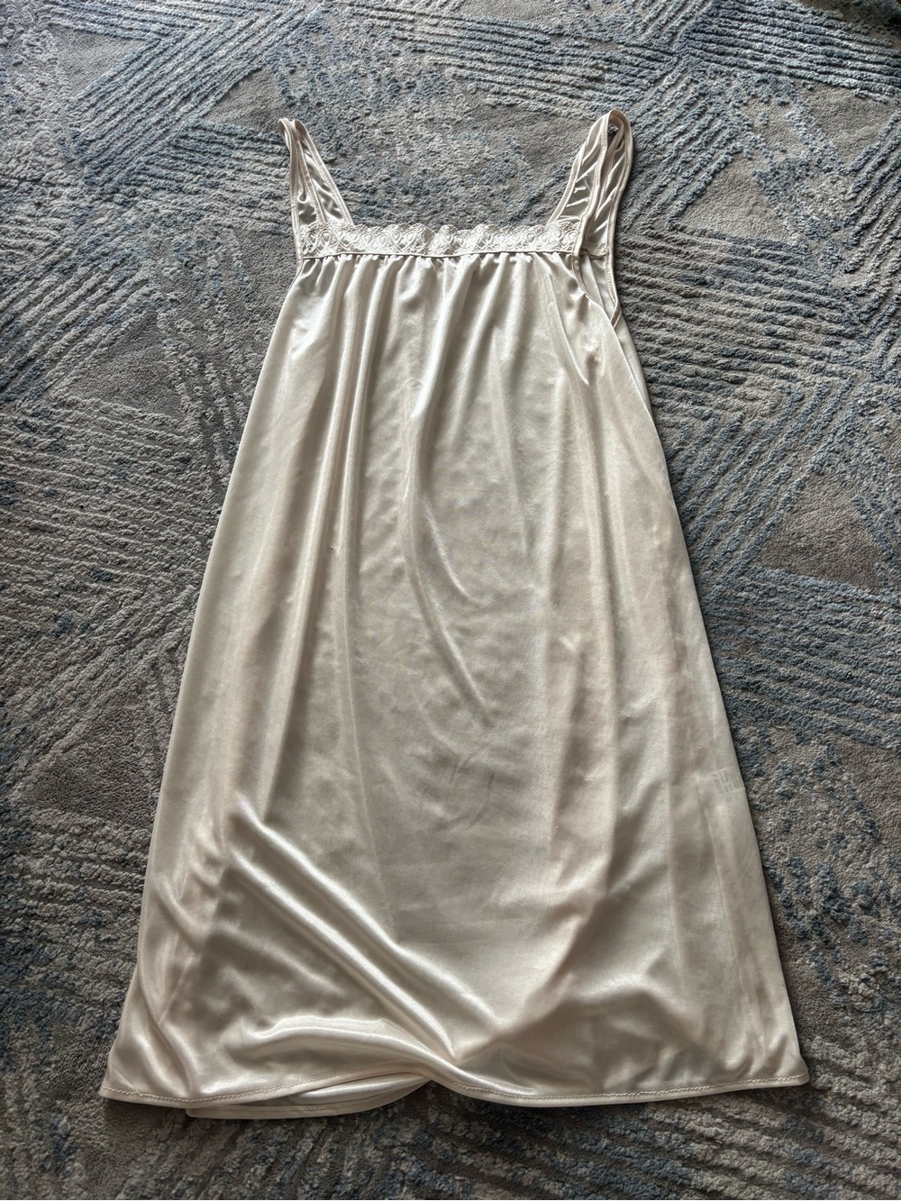 Silky Cream Women's Slip Dress - Lightweight Sleepwear